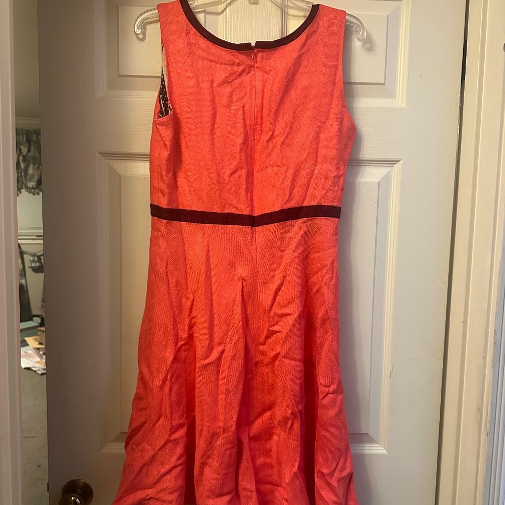 Boden || Multicolored Sleeveless Midi Dress || Size 10R || 100% Viscose - Picture 2 of 2